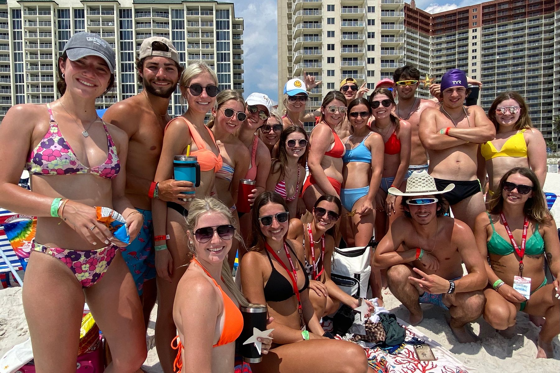 Panama City Beach party with friends