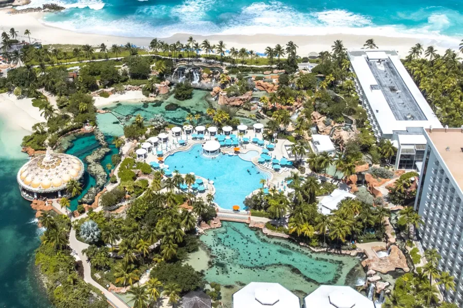 Atlantis Resort & Casino aerial shot