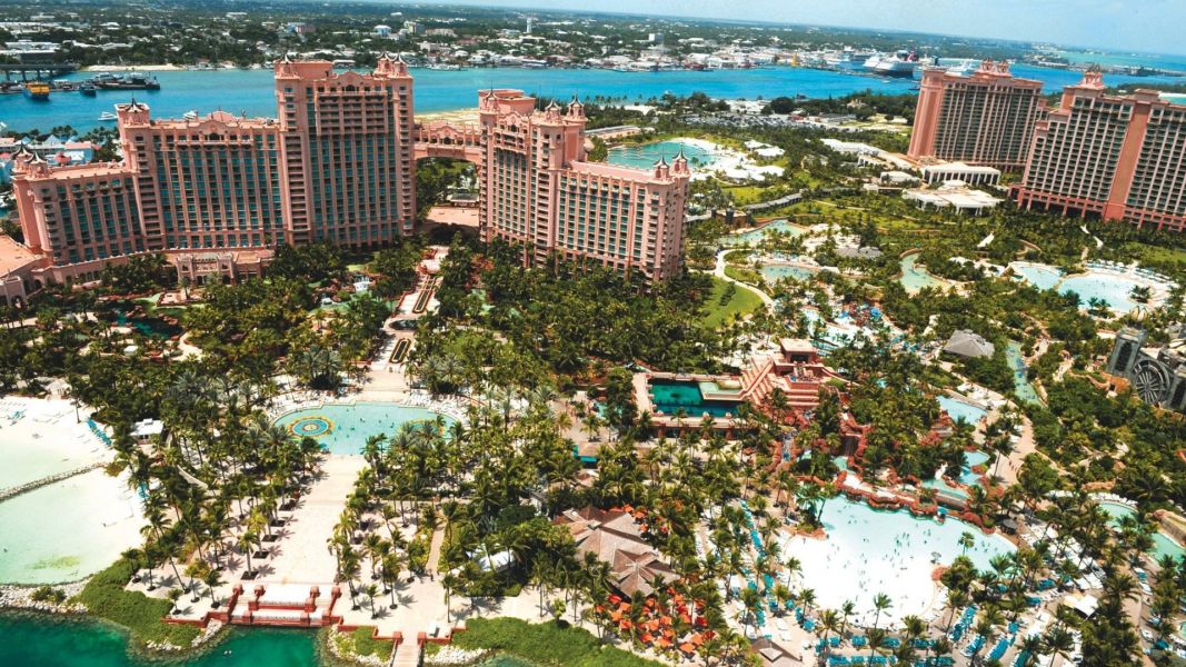Atlantis Resort & Casino aerial shot